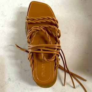 Stuart Weitzman Calypso Ankle Wrap Sandals